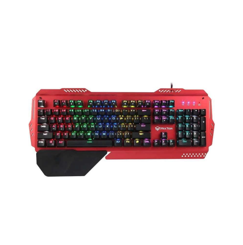 MEETION MK20RD MEHANICKA METALNA RGB TASTATURA, CRVENA